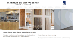 Desktop Screenshot of martijndewitvloeren.nl